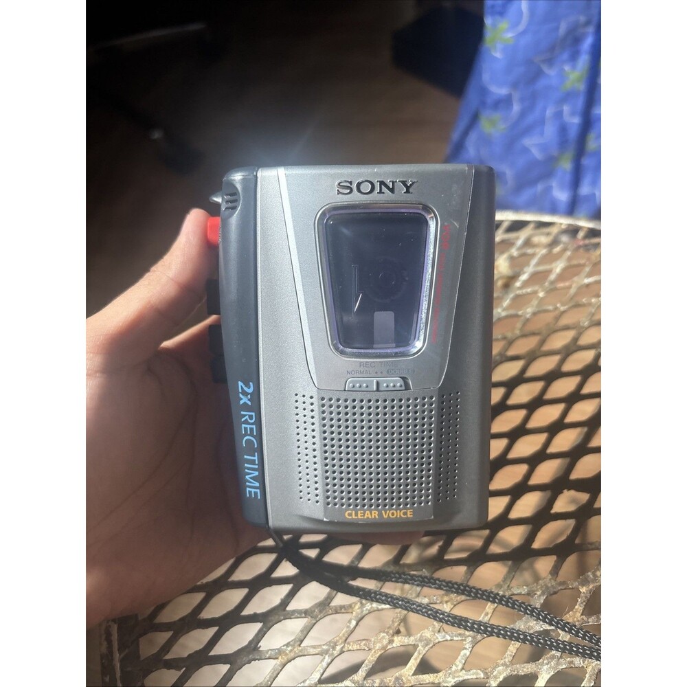 Sony TCM-200DV Cassette-Corder Portable Handheld Tape Recorder VOR Clear Voice